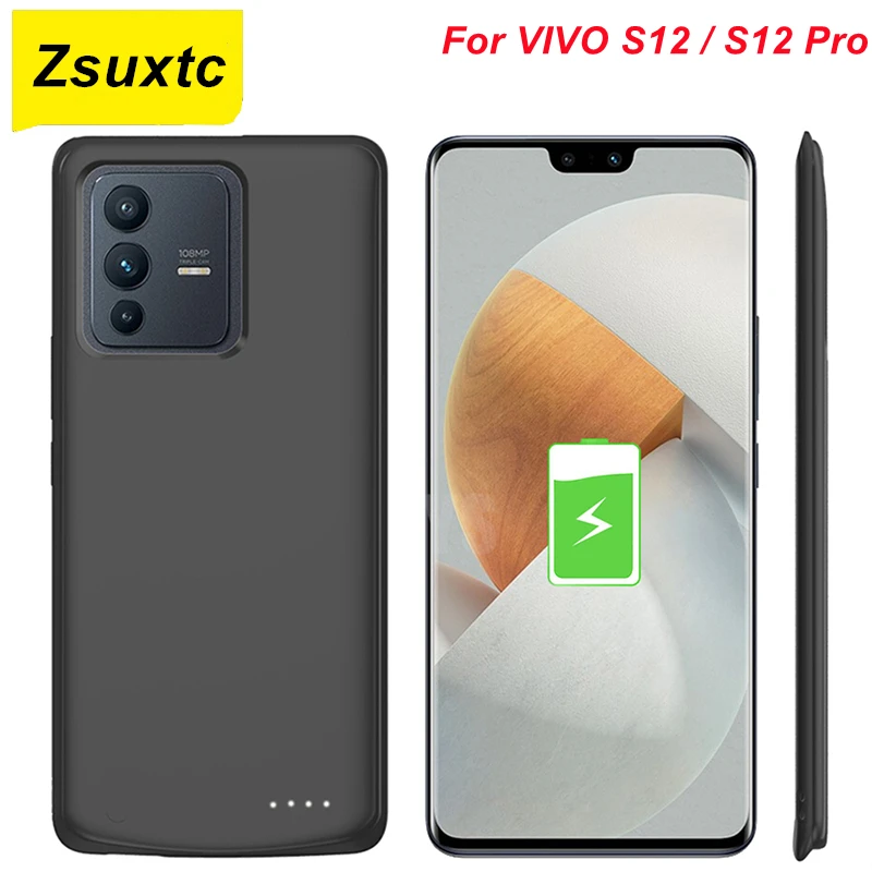 6800Mah Battery Charger Case For Vivo S12 Pro Power Case S12 Phone Bag Cover Power Bank Smart For Vivo S12 Battery Case