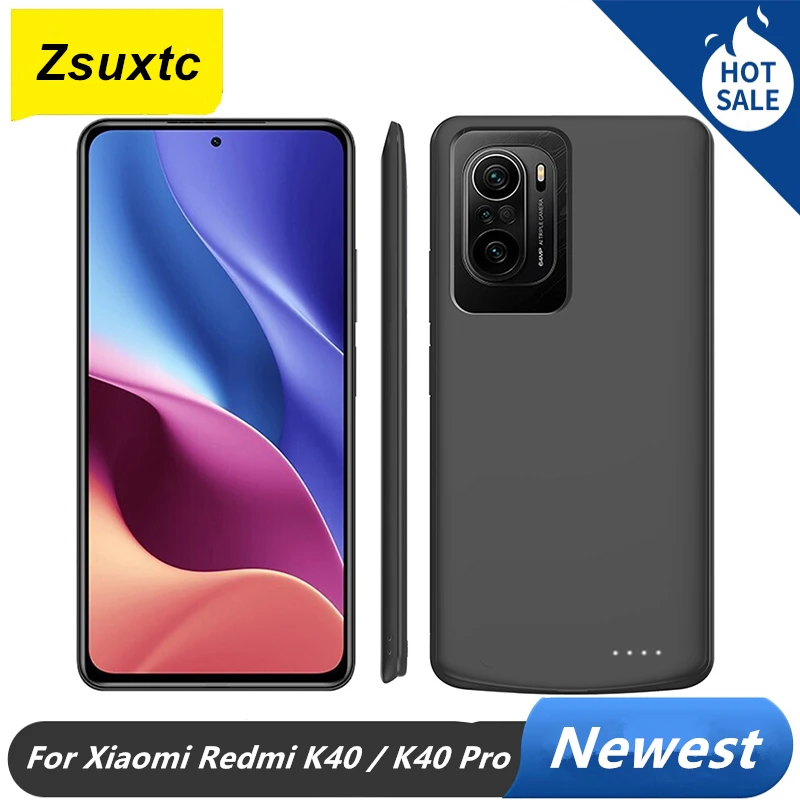 Per Xiaomi Redmi K40 Custodia Per Batteria K40 Pro 6800 Mah Custodia Per Caricabatterie Intelligente Per Xiaomi Redmi K40 Pro Custodia Per Batteria