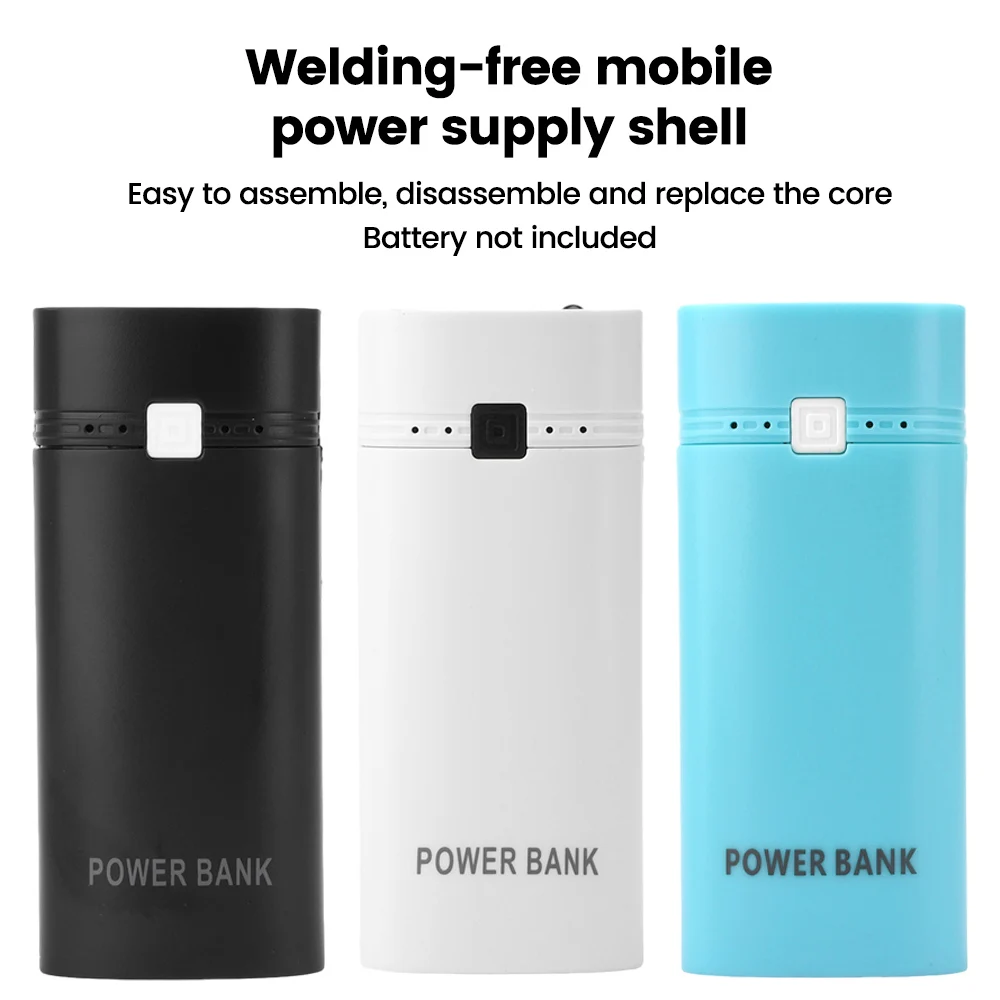 Kit Power Bank Portatile Fai Da Te 2X18650 Fai Da Te Ricarica Rapida-Power Bank Shell Battery Case Box Per Smart Phone Power Bank Case