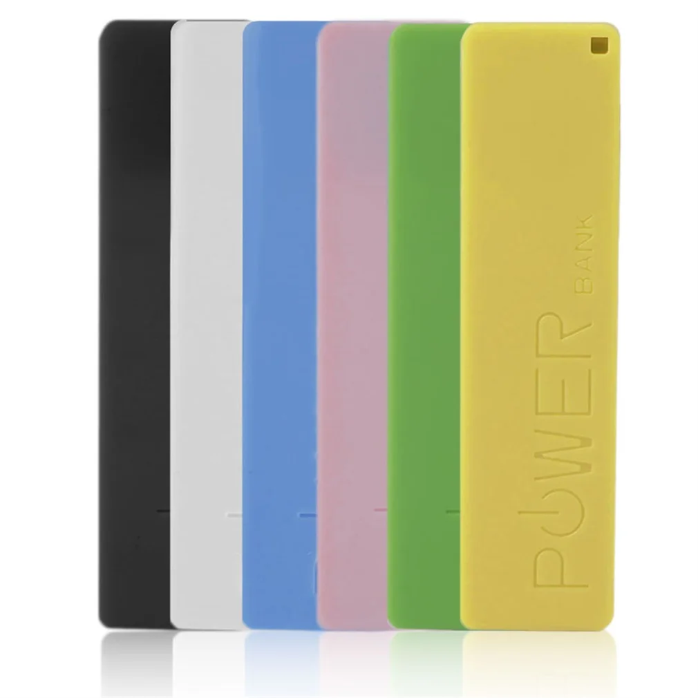 2600Mah Portatile Dimensioni 1*18650 Batteria Esterna Power Bank Backup Caricabatteria Power Bank Case Per Smartphone