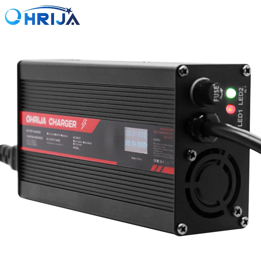Ohrija 84V 6A Charger Smart Custodia In Alluminio È Adatta Per 20S 74V Lcd Dispay Li-Ion Lipo Battery Display Oled Caricabatterie Rapido