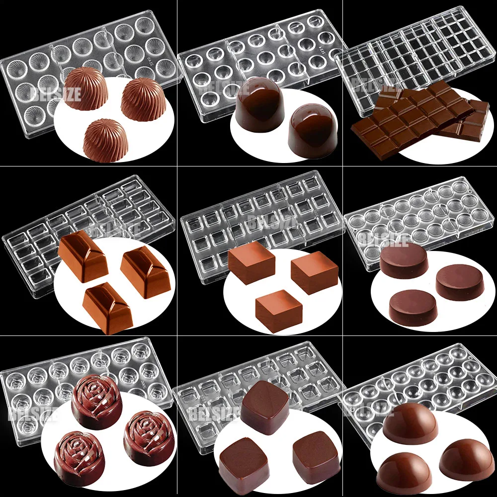 30 Stili Stampi Per Cioccolato In Policarbonato Bonbons Al Cioccolato Forniture Per Pasticceria Stampi Per Pasticceria Strumenti Per Decorare Torte
