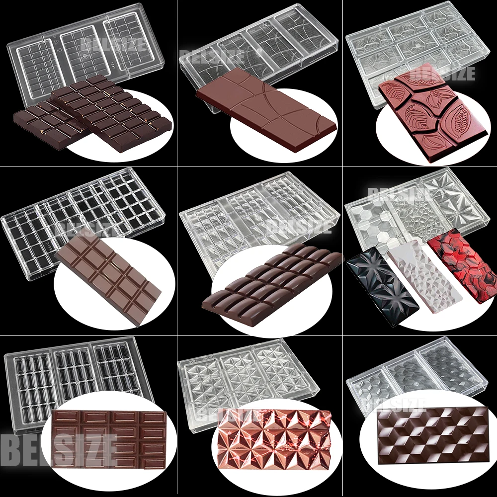 15 Stili Stampi Per Barrette Di Cioccolato Stampi Per Cioccolato In Policarbonato Stampi Per Dolciumi Candy Bar Bonbons Al Cioccolato