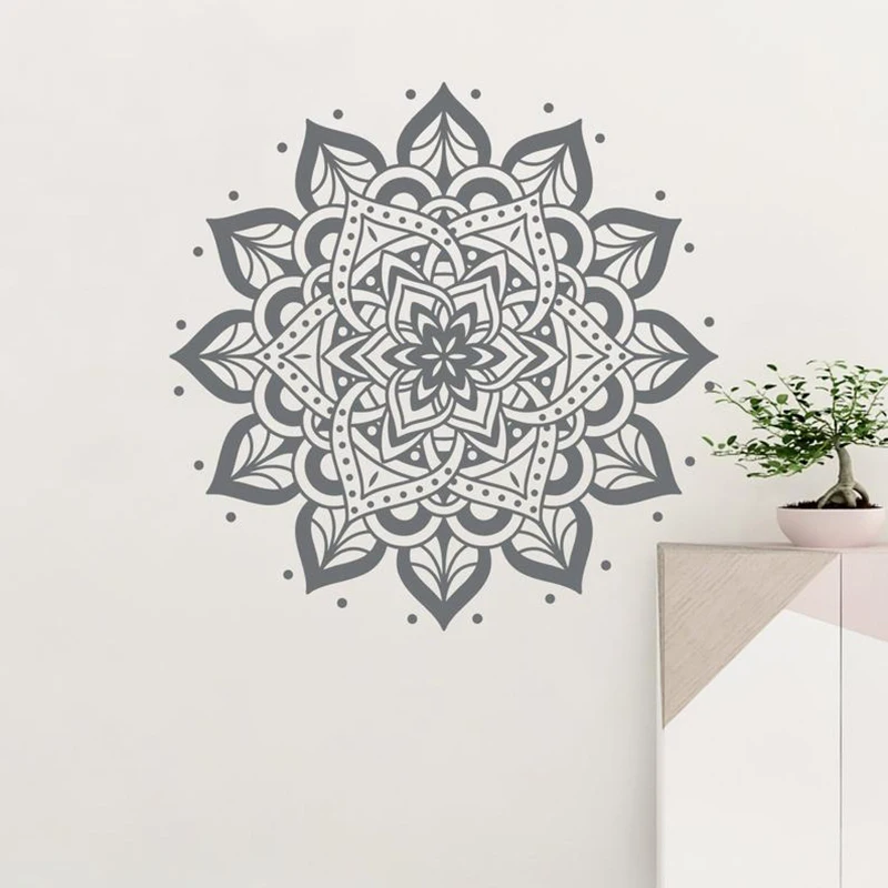 Mandala Circolare Adesivo Boho Mandala Yoga Studio Decor Decalcomanie In Vinile Mandala Testiera Decor Soggiorno Decor Murale Z811