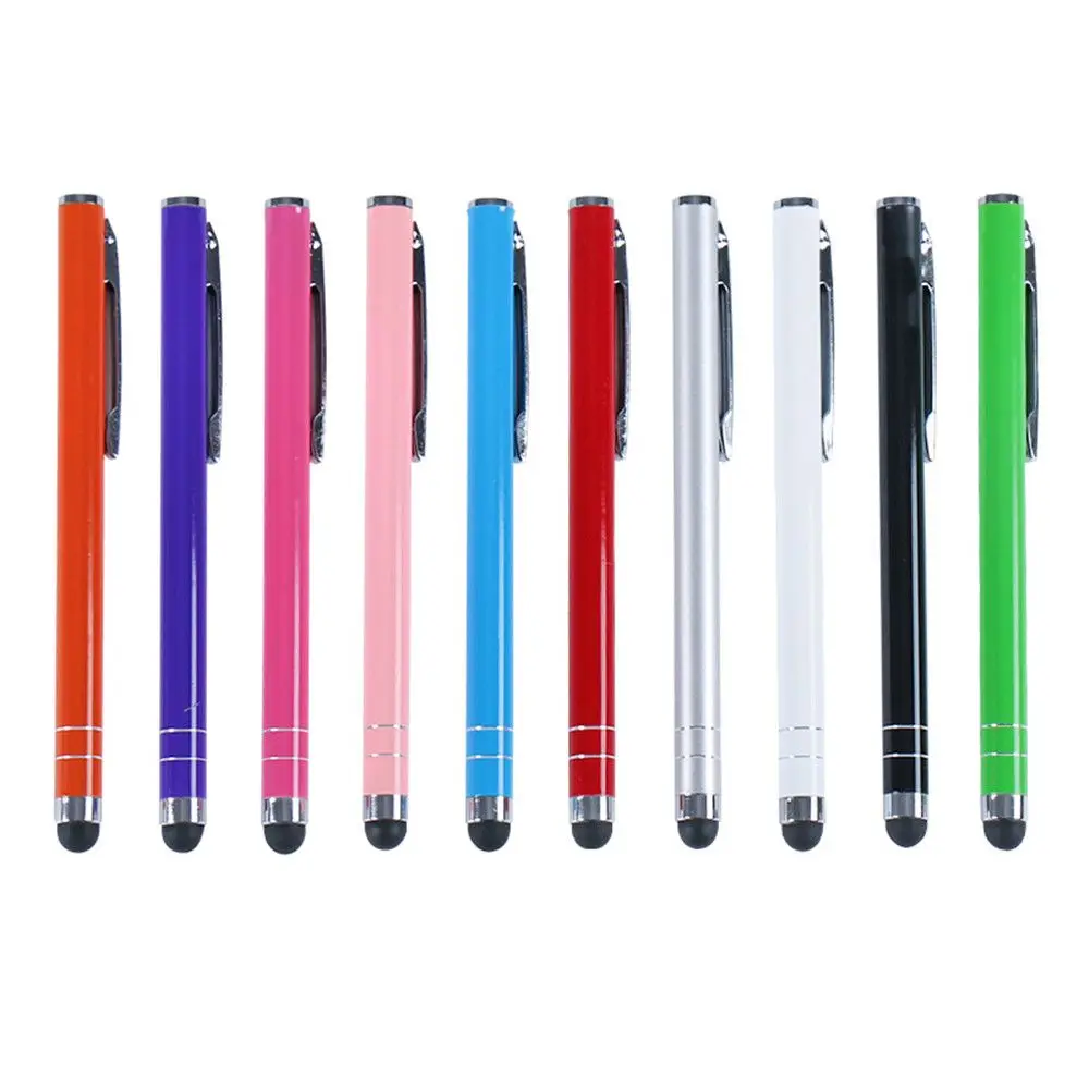 Moda 10 Colori Universale In Metallo Capactive Penna Touch Screen Penna Tablet Stilo Per Ipad Iphone Pc Telefono Cellulare