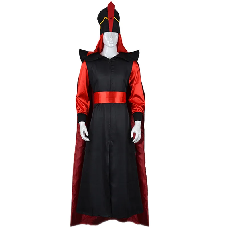 Cosplay The Magic Lamp Jafar Costume Wizard Jafar Robe Adult Role Play Halloween Outfits