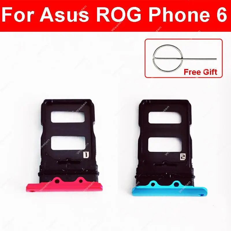 Vassoio Per Sim Card Per Asus Rog Phone Rog 6 Sim Card Tray Holder Card Reader Parts