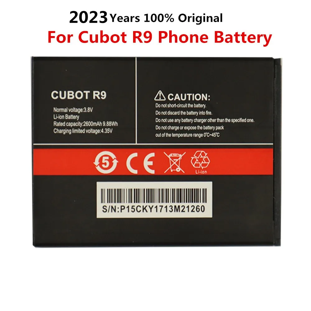 2023 Anni 100% Nuova Batteria Originale Da 2600Mah Per Batteria Sostitutiva Per Smartphone Cubot R9 Batteria Ricaricabile Originale In Stock
