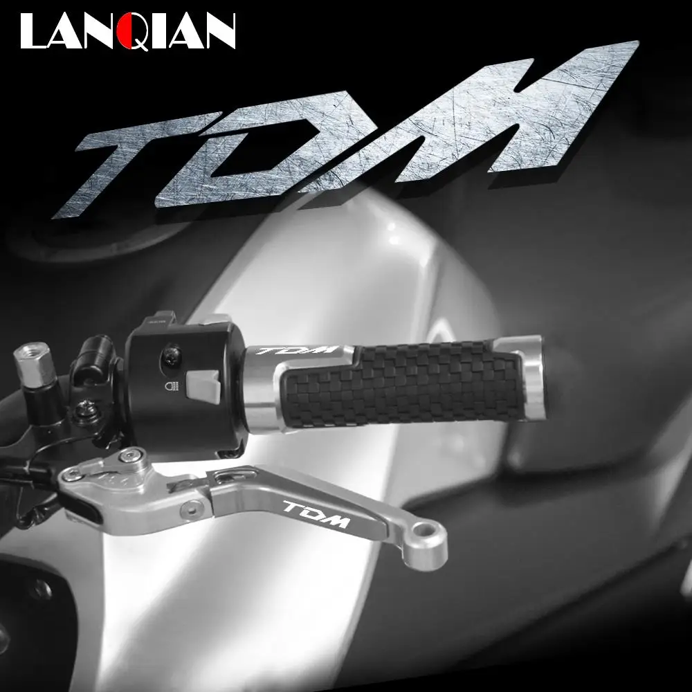 Per Yamaha Tdm 900 850 Di Alluminio Del Motociclo Freno Leve Di Frizione & Manubrio Grips Tdm 900 2004-2014 Tdm 850 1991-2002 Accessori
