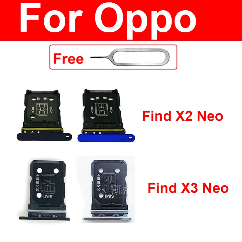 Vassoio Per Sim Card Per Oppo Find X2 Neo X3 Neo Sim Card Slot Holder Lettore Di Schede Adattatore Parti Di Ricambio