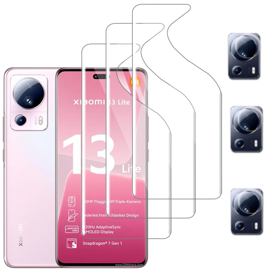Per Xiaomi 13 Ultra Pellicola Xiaomi 13 Lite Pellicola Idrogel Xiaomi 13 Pro Pellicola Protettiva Mi 13 Lite Pellicola Fotocamera Len Mi 13 Pro Vetro 