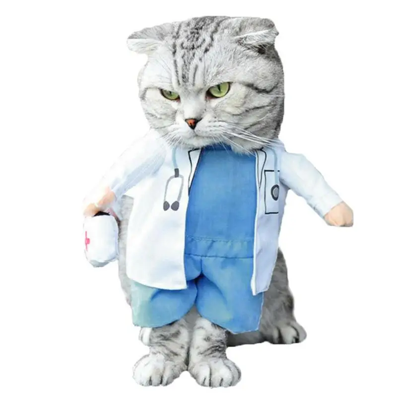 Vestito Di Trasformazione Del Partito Del Cane E Del Gatto Costume Di Halloween Dell'Animale Domestico Cane Gatto Medico Costume Pet Medico Abbigliame
