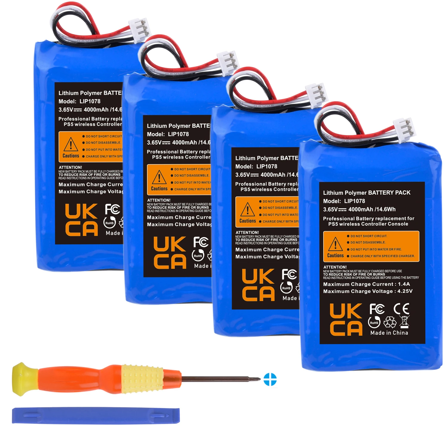 Controller Batteria Ps5, Batteria 3.65V 4000Mah Lip1708 Per Controller Sony Ps5 Controller Di Gioco Dualsense