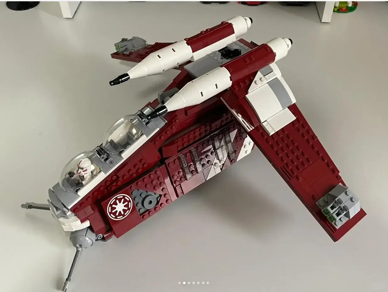 1083Pcs Guard Gunship Model Creative 75354 Building Blocks Mattoni Giocattoli Fai Da Te Per Bambini Regalo Di Natale Di Compleanno
