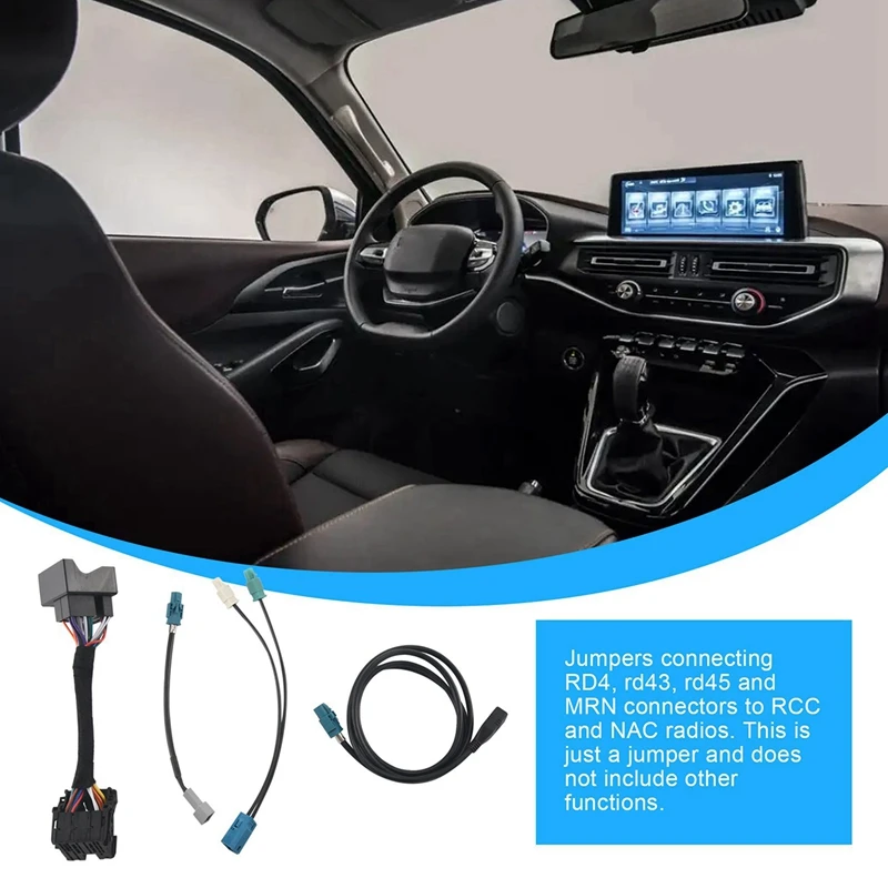 Per Peugeot 308 308S 408 Citroen Car Rcc Radio Audio Nac Adattatore Per Cavo Wireless Cavo Adattatore Mrn Ds All'Antenna Nac Usb