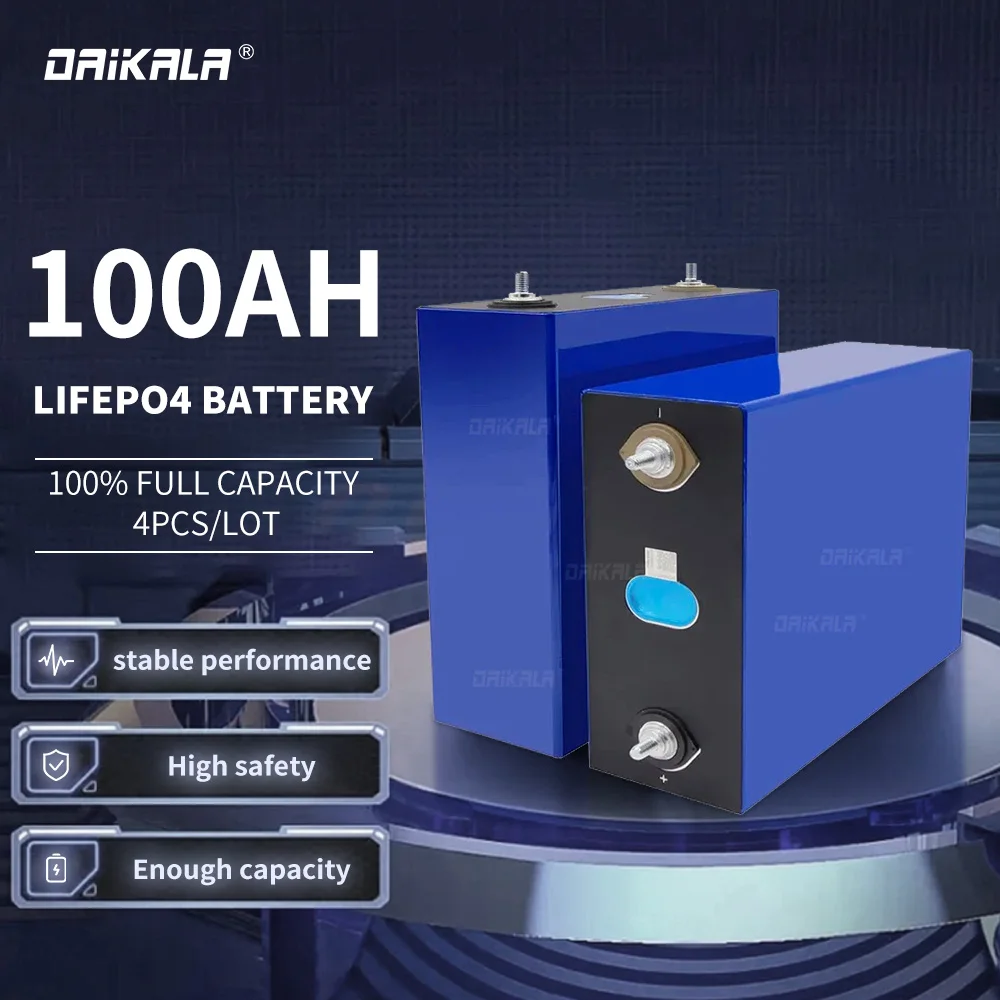3.2V 50Ah/100Ah 5C Pacco Batteria Lifepo4 Litio Per Fai Da Te 12V E-Bike Scooter Sedia A Rotelle Agv Auto Golf Carrelli Batterie