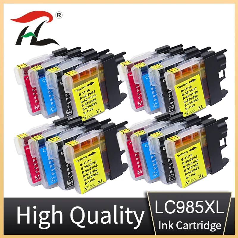 Lc985 Lc-985 Lc985Bk Lc985C Lc985M Lc985Y Per Brother Dcp-J140W 145C 165C 195C 197C 385C 390Cn Mfc-J265W J410 J415W J220 Stampante