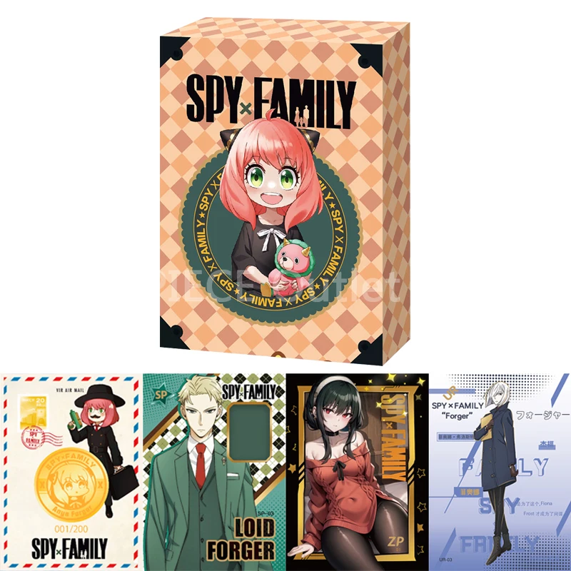 2023 Nuove Carte Da Collezione Per La Famiglia Spyscine Figure Anime Ultra Rare Premium Custom Gold Coin Card Table Gioco Da Tavolo Giocattoli Per Reg