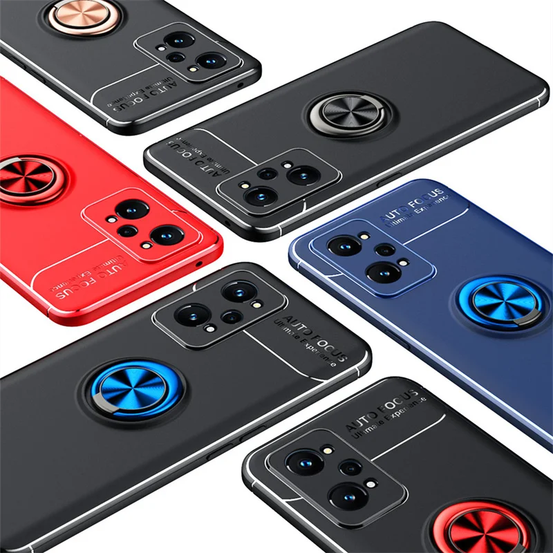 Per Cover Oppo Realme Gt Neo 3T Custodia Per Realme Gt Neo 3T Capas Soft Ring Supporto Magnetico Per Cover Realme Gt Neo 2T 3T Fundas