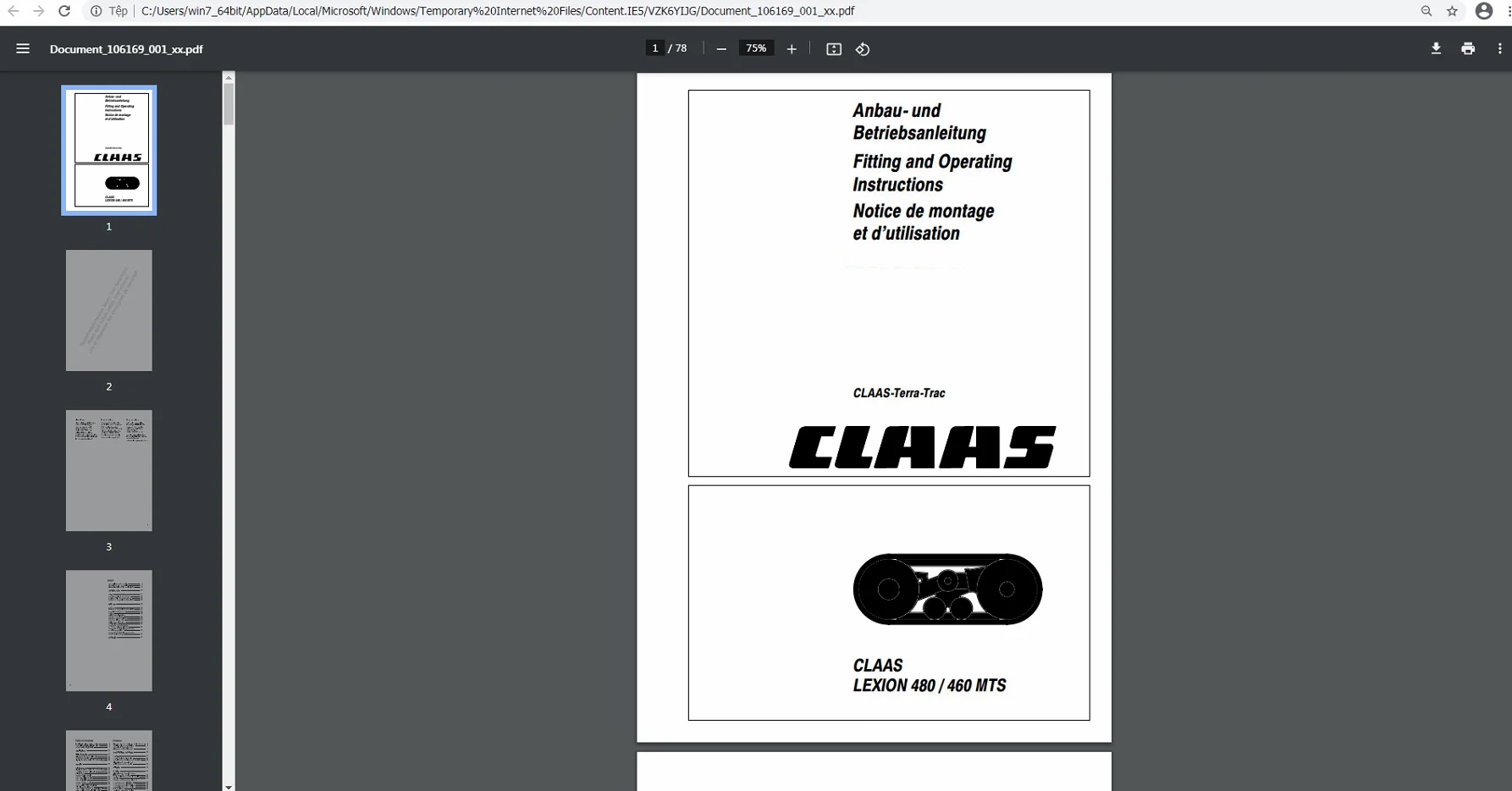 Claas Webtic Offline Ro_Romani 04.2022 Operatore Manuale Di Riparazione Manuale E Documenti Di Servizio Dvd