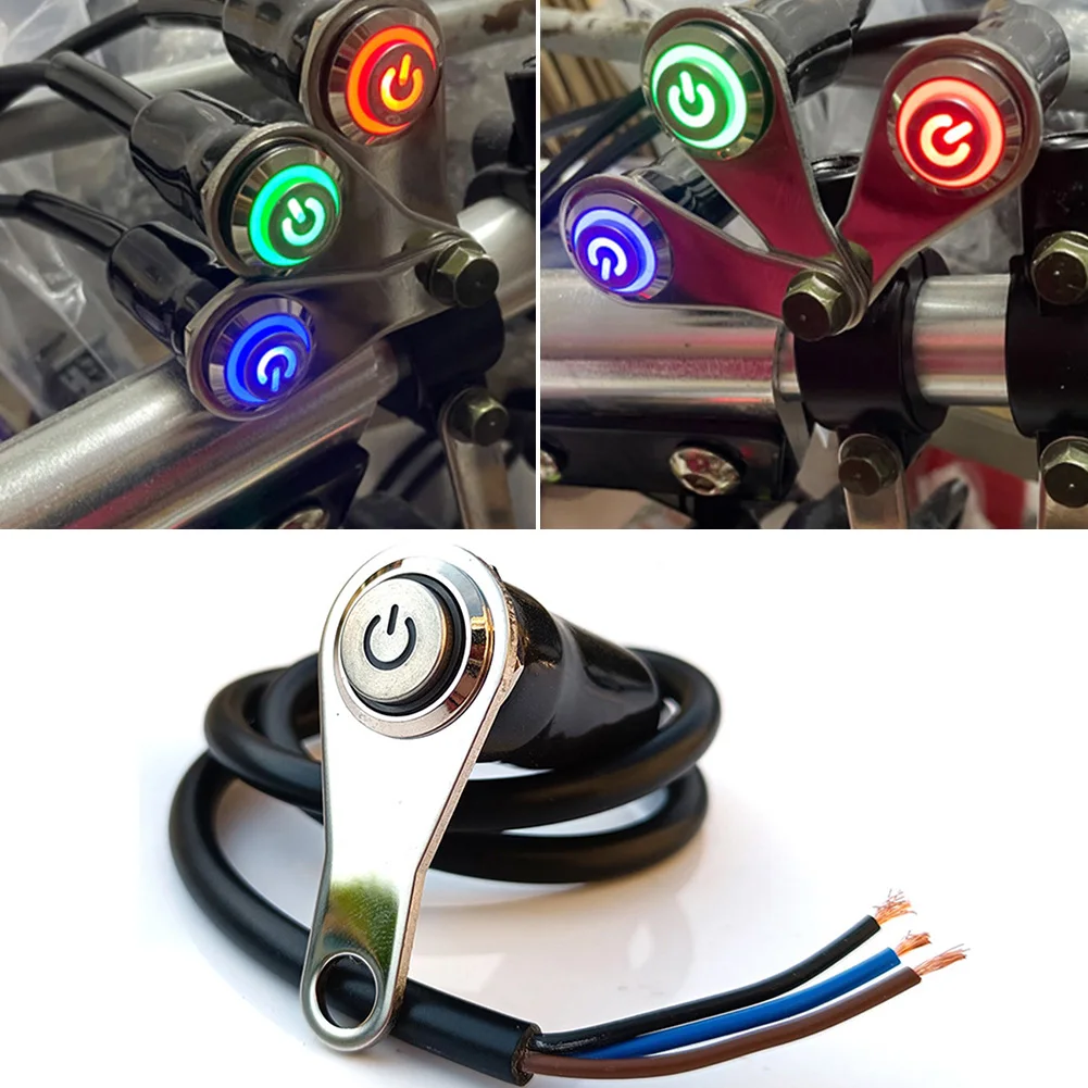 Interruttore Moto Led On + Off Supporto Manubrio Impermeabile 12V Per Pulsar Ns 200 Accessori Virago 250 Yamaha