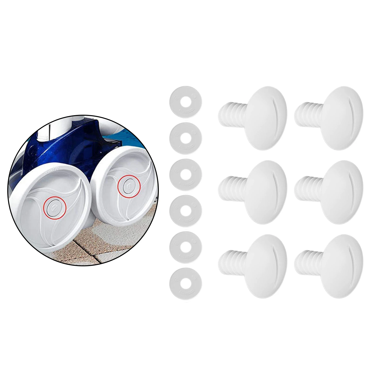 Viti Ruota Con Rondelle C55 C-55 Per Polaris 180 280 Parti Pulitore Piscina