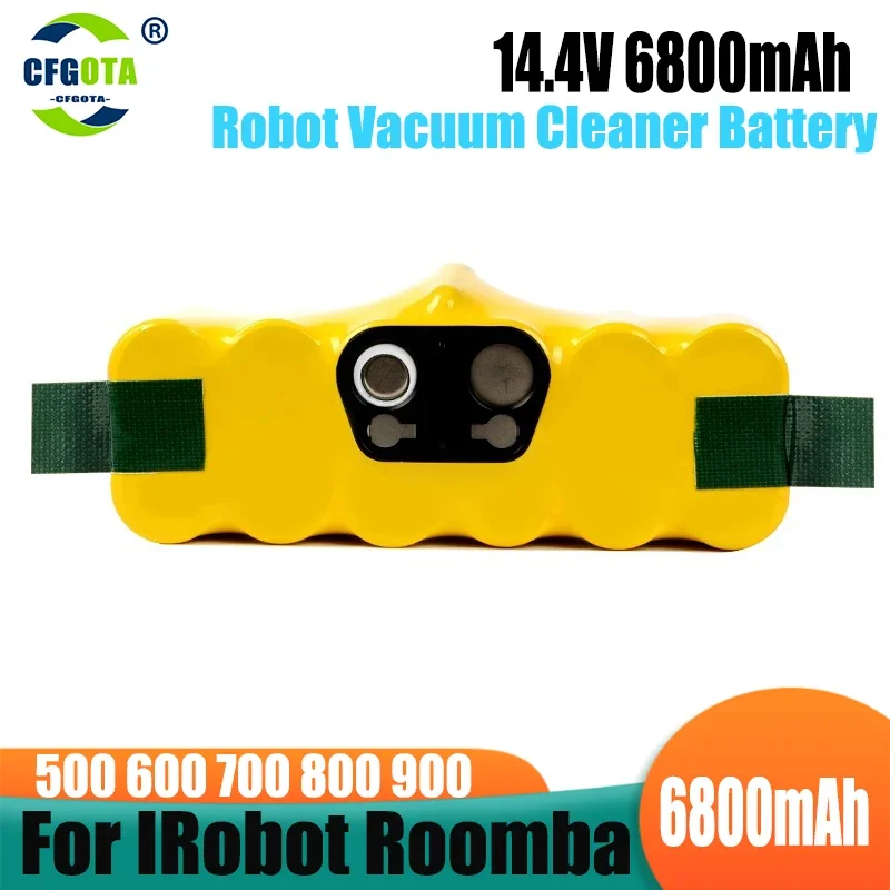 Batteria Per Irobot Roomba 14.4V 6800Mah Batteria Per Irobot Roomba 500 600 700 800 900 Serie 620 650 770 Aspirapolvere
