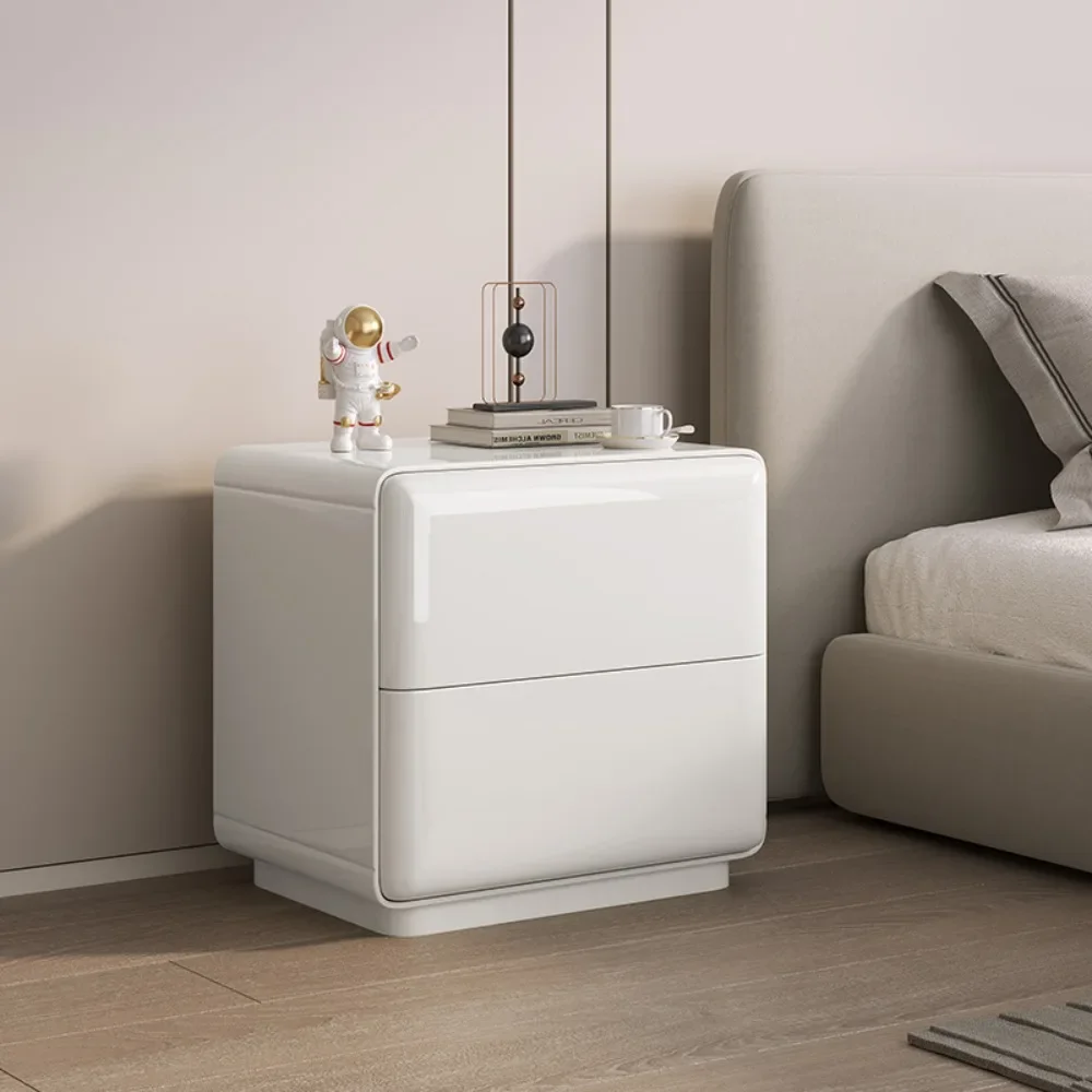 Comodini Nordici Piccoli Portaoggetti In Legno Massello Bianco Camera Da Letto Design Semplice Comodini Centro Outdoor Szafka Nocna Mobili Per La Casa