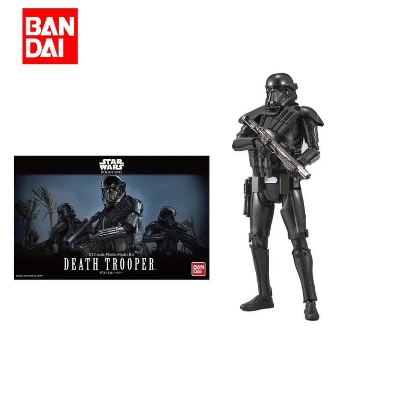 In Stock 100% Original Bandai Hot Toys Star Wars The Mandalorian Death Trooper 1/12 Assemble Action Model Toys Holiday Gifts