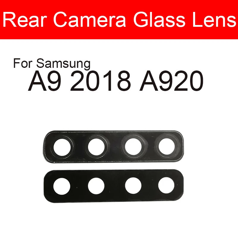 Obiettivo Di Vetro Della Fotocamera Posteriore Per Samsung Galaxy A9 2018 A920 Sma920F Parti Di Riparazione Di Ricambio Dell'Obiettivo Di Vetro Della 