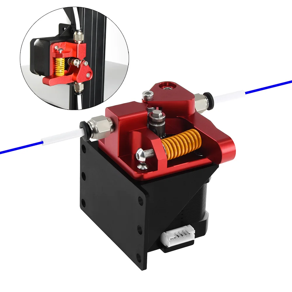 Cr10 Pro Upgraded Dual Gear Mk8 Extruder Double Pulleys Direct Aluminum Extruder For Ender 3/5 Cr10S Pro 3D Printer Parts
