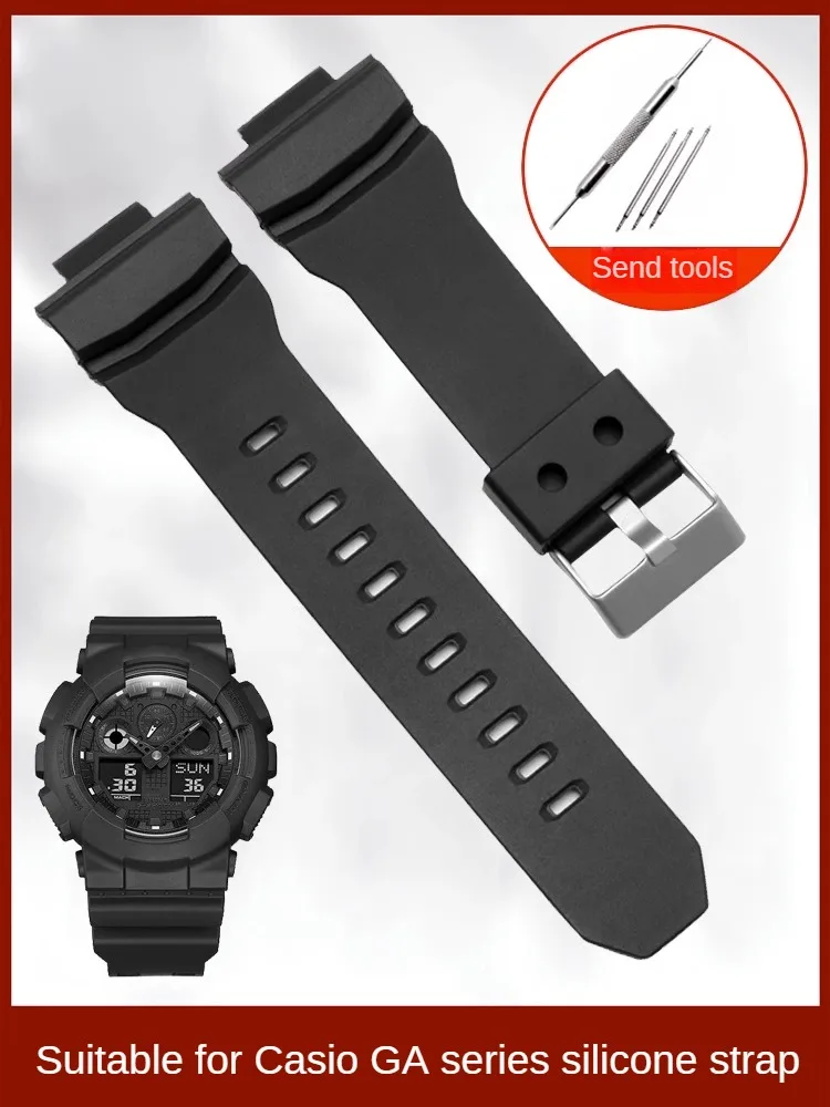 Cinturino In Gomma Sostitutivo Per G-Shock Gaw-100B Ga-150/200/310 Gas-100 Series Men Interfaccia Convessa Cinturino Per Orologio In Silicone 16Mm
