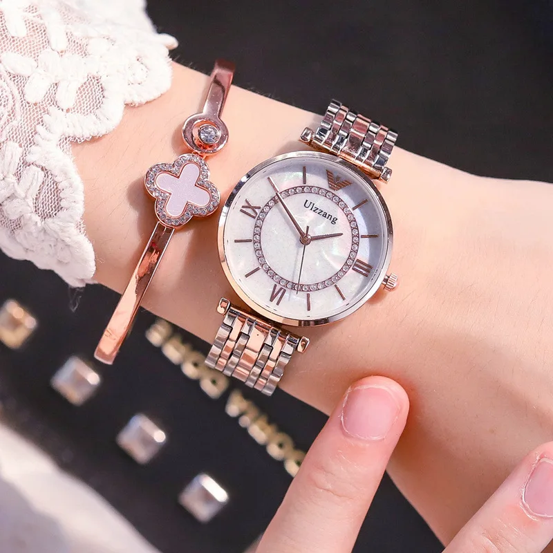 Fashion Minimalism Dress Watch For Women Rose Gold Retro Antique Casual Women Business Dress Orologi 3Atm Orologio Regalo Impermeabile