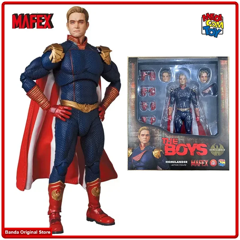 100% In Magazzino Originale Medicom Toy Mafex 151 Mafex Homelander The Boys Anime Action Collection Figure Model Toys