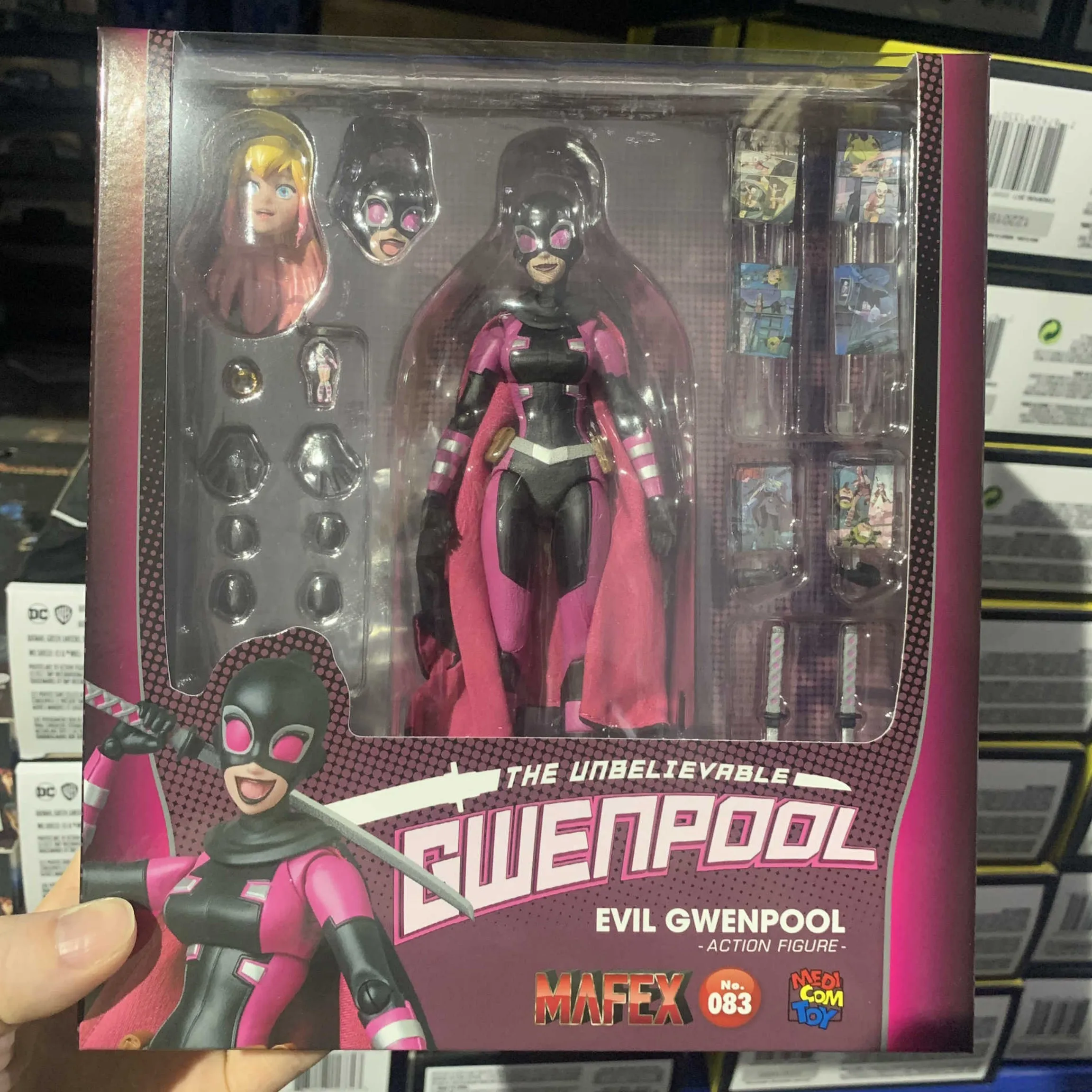 Originale Medicom Mafex No.083 Mafex Evil Gwenpool In Stock Anime Action Collection Figure Model Toy Anime Action Collection