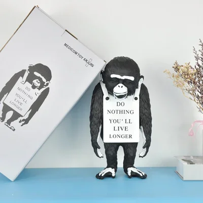 Medicom Toy Pop Art Sculture Resin Art Banksy Orangutan Banksy