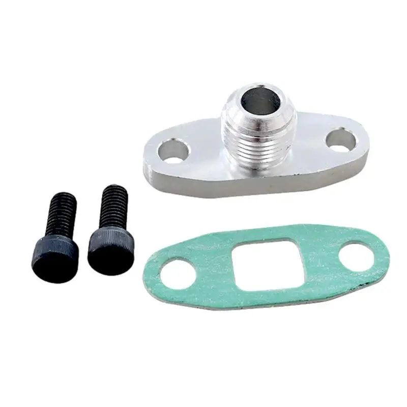 Kit Flangia Di Scarico Olio Turbo Kit Flangia Kit Guarnizione Olio Turbo Antiruggine Guarnizione Turbo A Prova Di Perdite Per T3 T4 T35 T40 T70