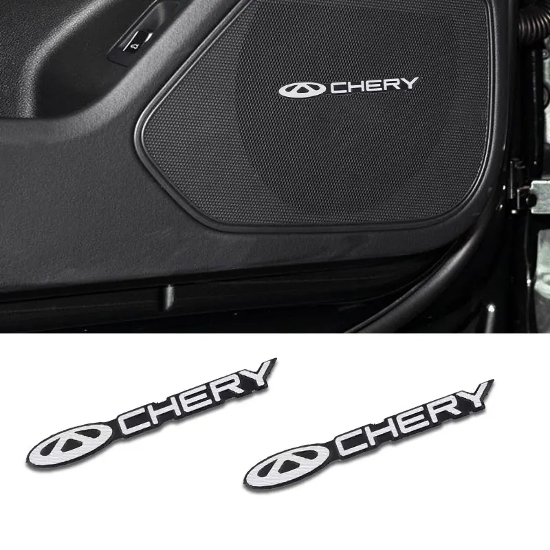 1Pcs Car Interior Styling Sticker Audio Speaker Decals For Chery Tiggo 3 4 7 Pro T3 3X A3 Amulet Qq Fulwin Face Arrizo 5 Amulet
