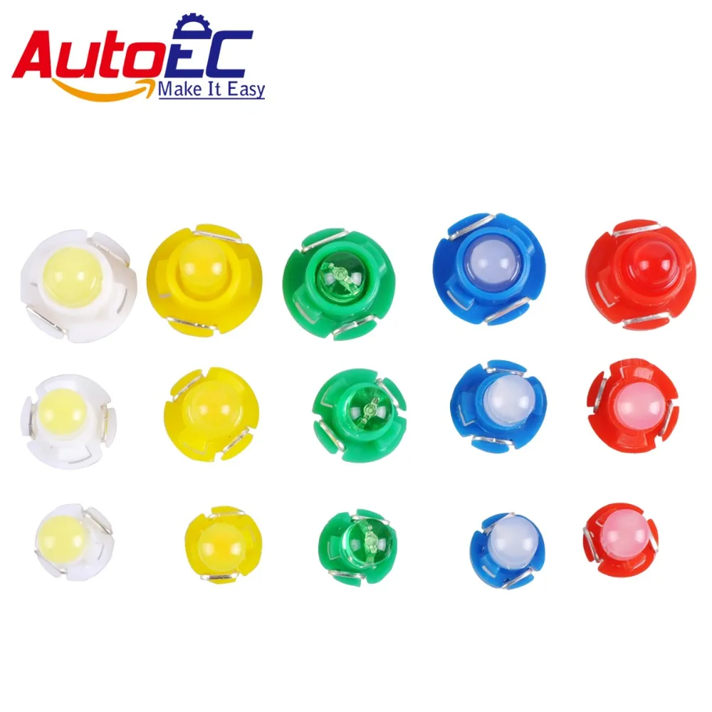 Autoec 10X T3 T4.2 T4.7 Cob Cruscotto Indicatore Luminoso Lampadine Spia Spia 12V # La15