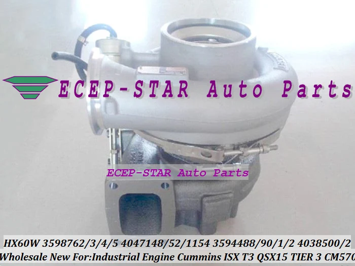 Hx60W 3598762 4047148 3598764 3598765 4089298 Turbo Per Motore Industriale Cummins Isx T3 Qsx Qsx15 2002 Fasi Rifiuti Cancello Cm570