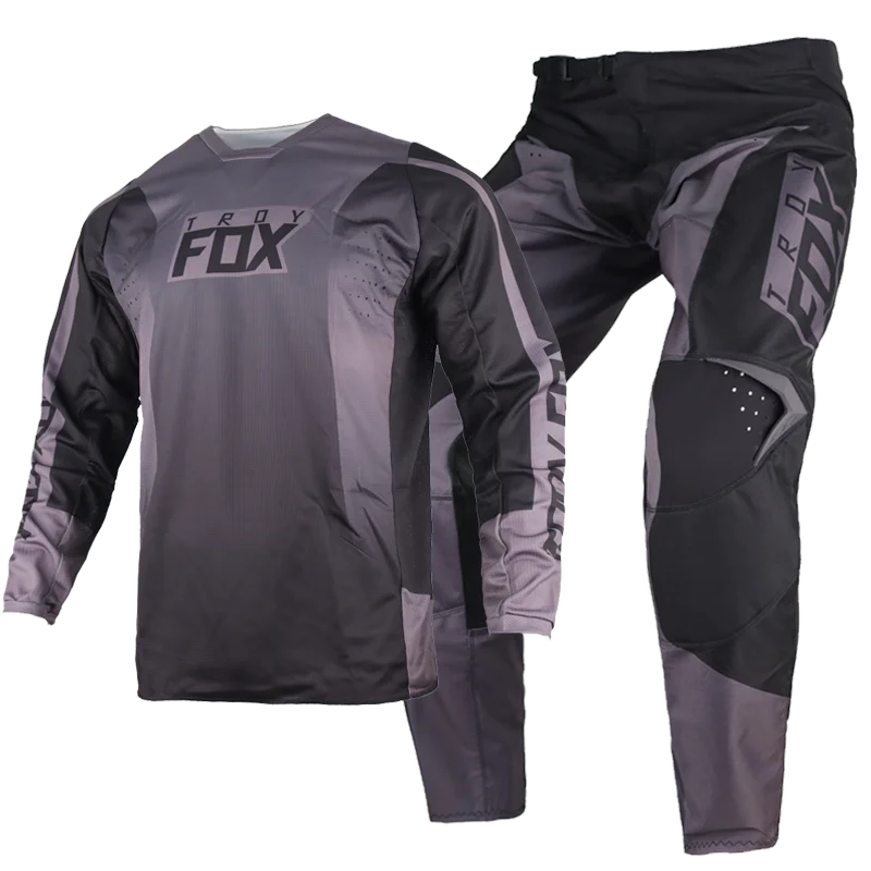 Vendita Calda! Motocross Racing 180 Leed/Karrera Black Jersey & Pant Combo Uomo Mx/Atv Dirt Bike Off Road Gear 2023