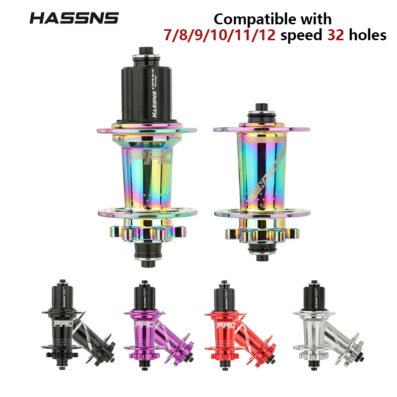 Hassns Pro7 Mozzo Per Bicicletta Mountain Bike Freehub 32H Cube 11/12S Cricchetto Mtb Freehub 120 Sound 6 Pawls Hub Freehub Per Shimano Hg