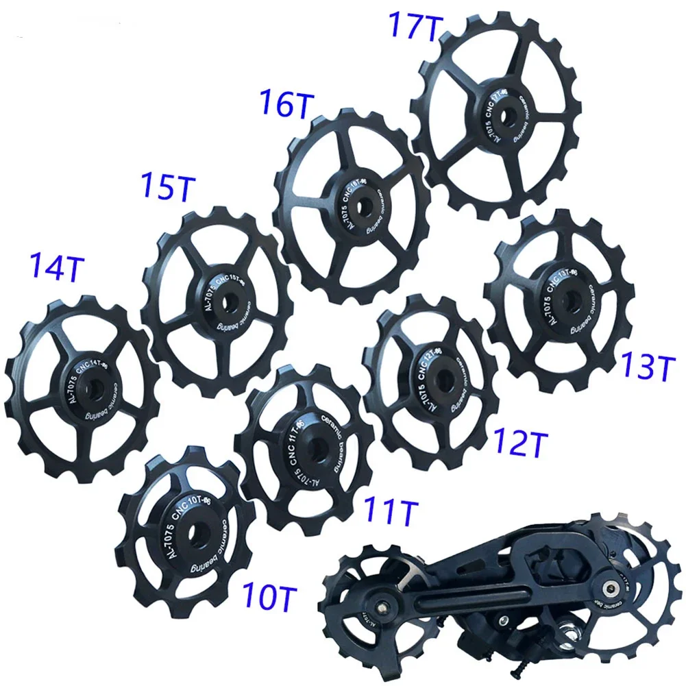Mtb Bici Da Strada Bicicletta Deragliatore Posteriore 10T/11T/12T/13T/14T/15T/16T/17T Ceramic Jockey Puleggia Accessori Per Ciclismo