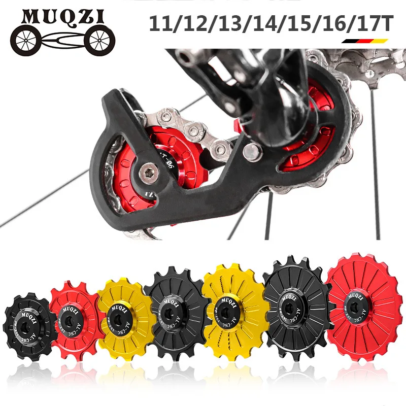 Muqzi Ceramic Bearing Jockey Wheel 11T 12T 13T 14T 15T 16T 17T Mtb Road Bike Deragliatore Posteriore Pulegge Ultraleggere