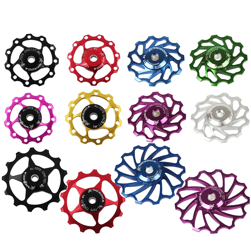 Meroca Ruota Guida Trasmissione Bicicletta 11T 13T Lega Di Alluminio Palin Ruota Guida Deragliatore Posteriore Shimano 105 Groupset