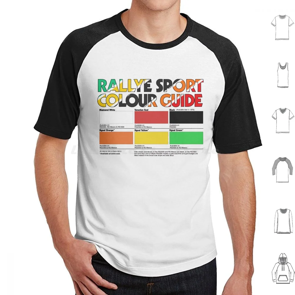 Rs Rally Sport Guida Colore Maglietta Cotone Uomo Donna Stampa Fai Da Te Escort Messico Rs1800 Rs 1800 Rs2000 Rally Mk1 Xr3 Fiesta Xr2