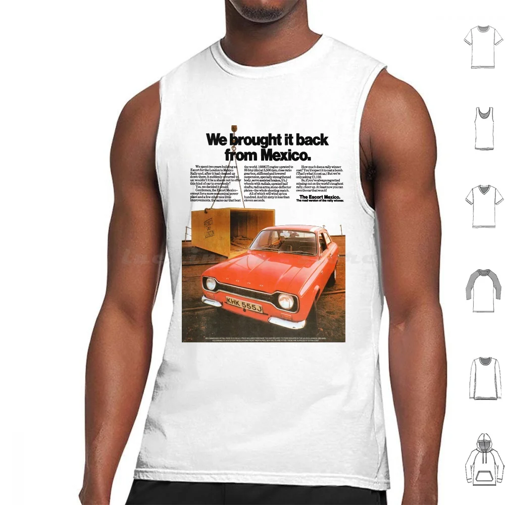 Escort Messico Canotte Gilet Senza Maniche Escort Escort Mk1 1 Messico Rs1600 Rs2000 Rally Mk1 Xr3 Fiesta Xr2 Cortina Sierra Xr4