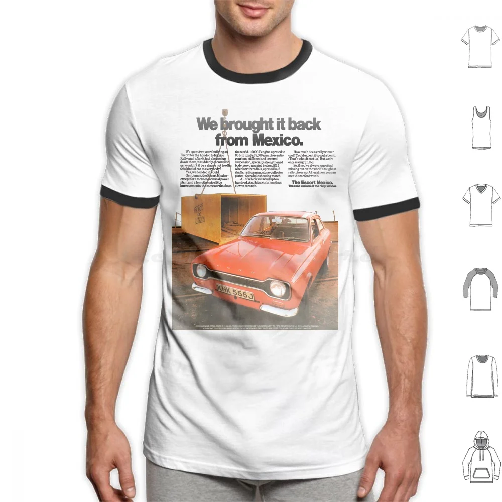 Escort Mexico T Shirt Uomo Donna Bambini 6Xl Escort Escort Mk1 1 Messico Rs1600 Rs2000 Rally Mk1 Xr3 Fiesta Xr2 Cortina Sierra Xr4