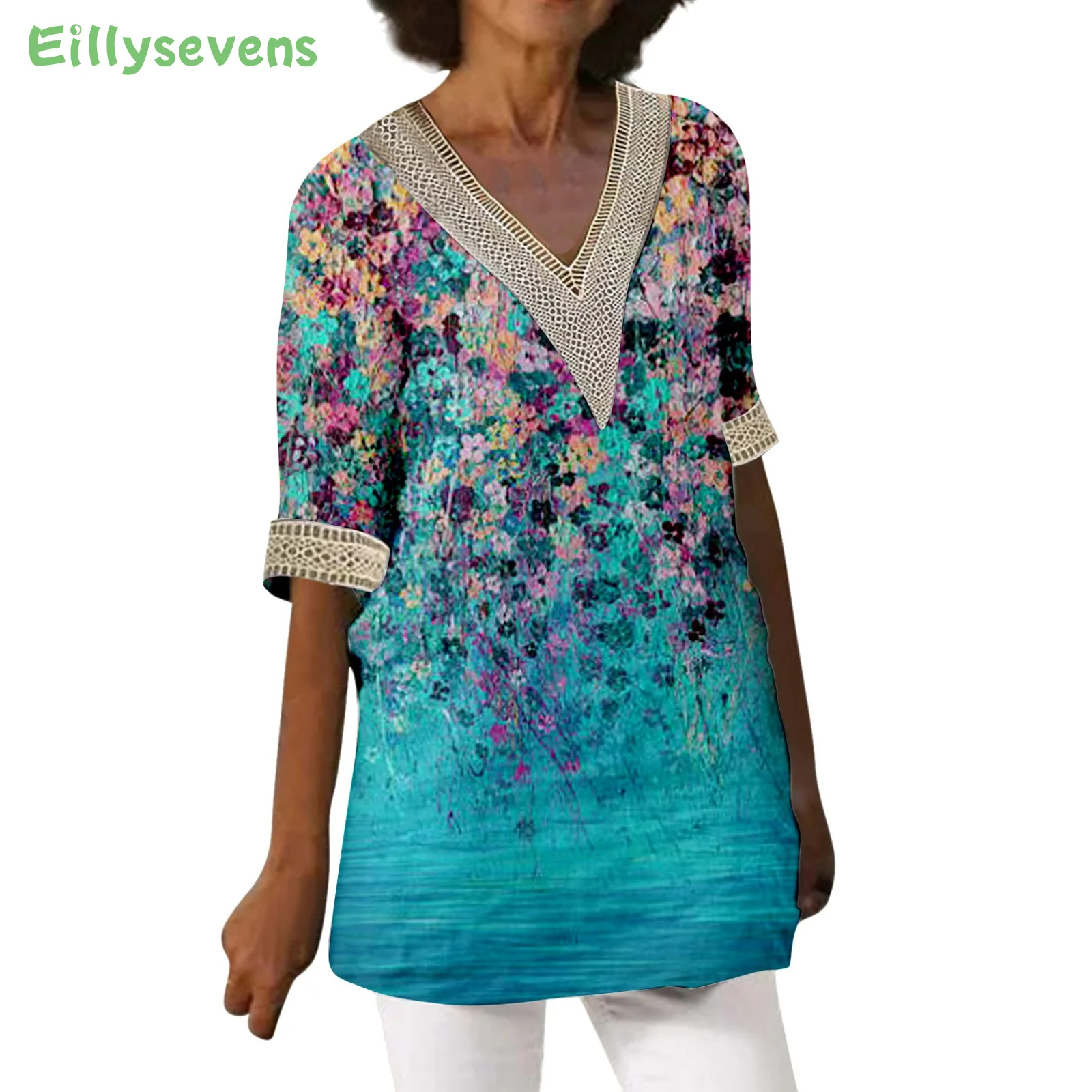 Estate Stampa Floreale Y2K Vestiti Donna Maniche Corte Top Per Le Donne Nuovi Vestiti Eleganti Per Le Donne Blusas Femininas Frete Gratis