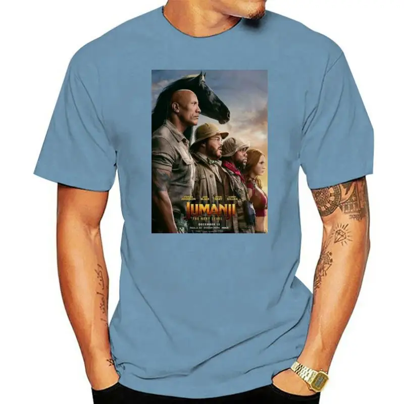Fashion New Jumanji The Next Level T-Shirt Uomo Hip Hop 100% Cotone Streetwear Tee Shirt